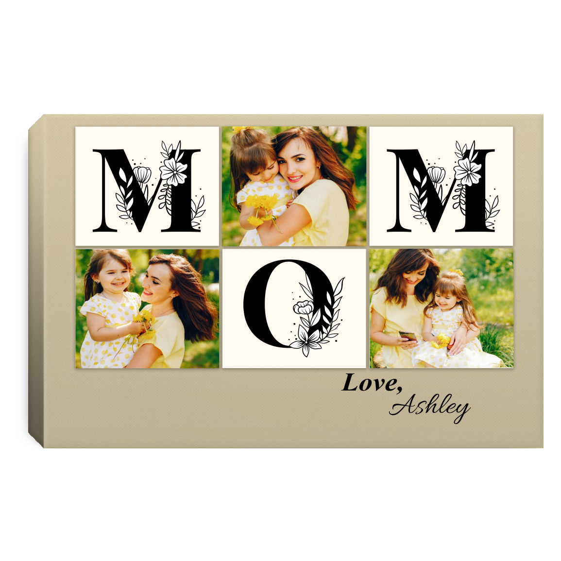 Personalized Family Photo Canvas | Gift For Mom | Gift For Mother's Day | Birthday Gift For Mom