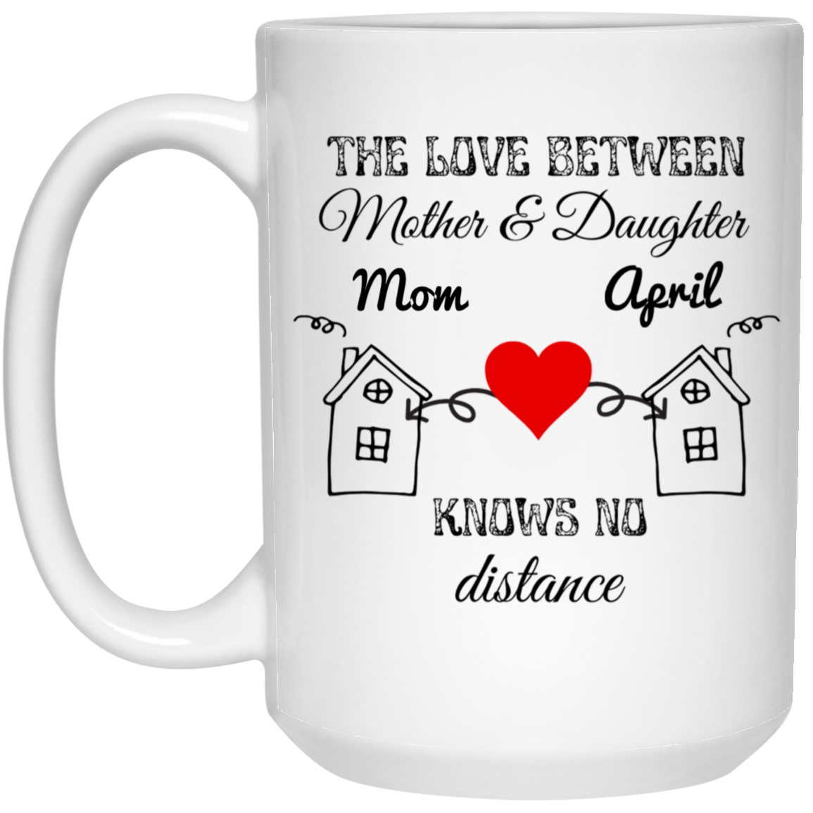 The Love Between a Mother & Daughter Knows No Distance | Personalized Mug