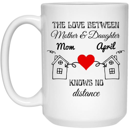 The Love Between a Mother & Daughter Knows No Distance | Personalized Mug