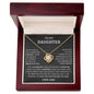 To My Daughter | Never Forget | Love Knot Necklace