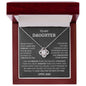 To My Daughter | Never Forget | Love Knot Necklace
