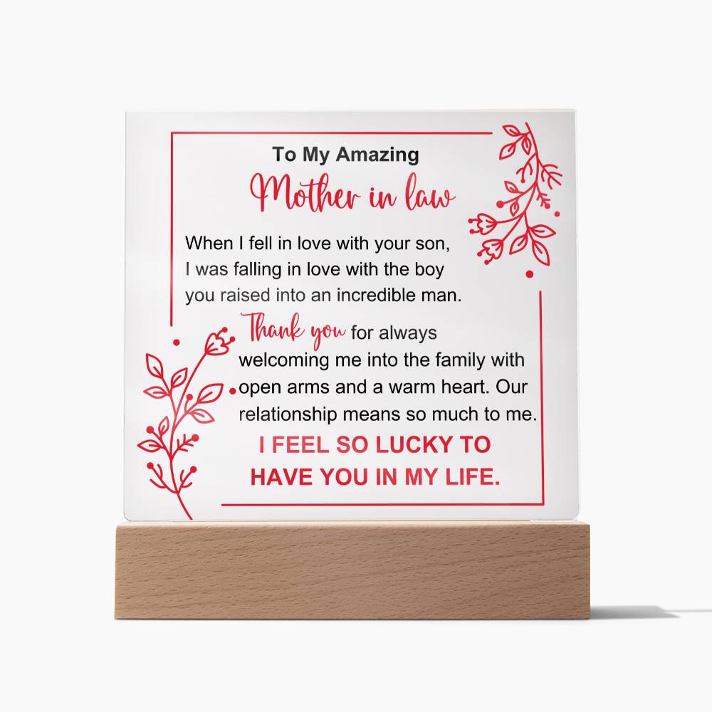To My Amazing Mother In Law - When I Fell in Love