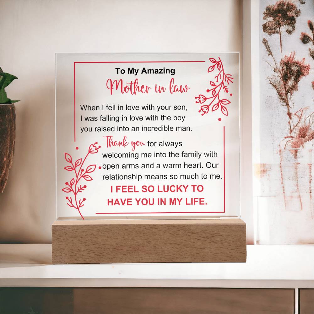 To My Amazing Mother In Law - When I Fell in Love