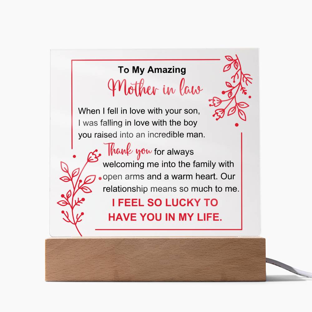 To My Amazing Mother In Law - When I Fell in Love