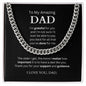 To My Amazing Dad | I'm Grateful for you | Cuban Link Chain