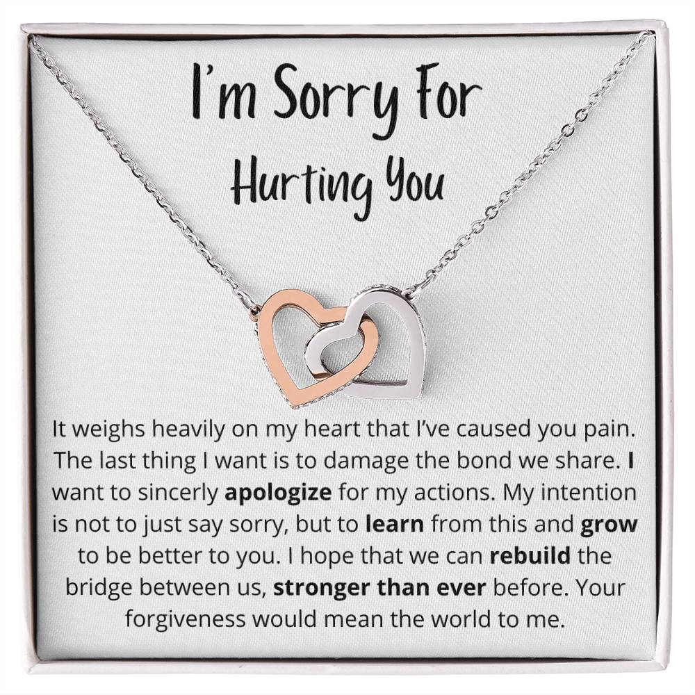 It Weighs Heavily On My Heart | Interlocking Hearts Necklace