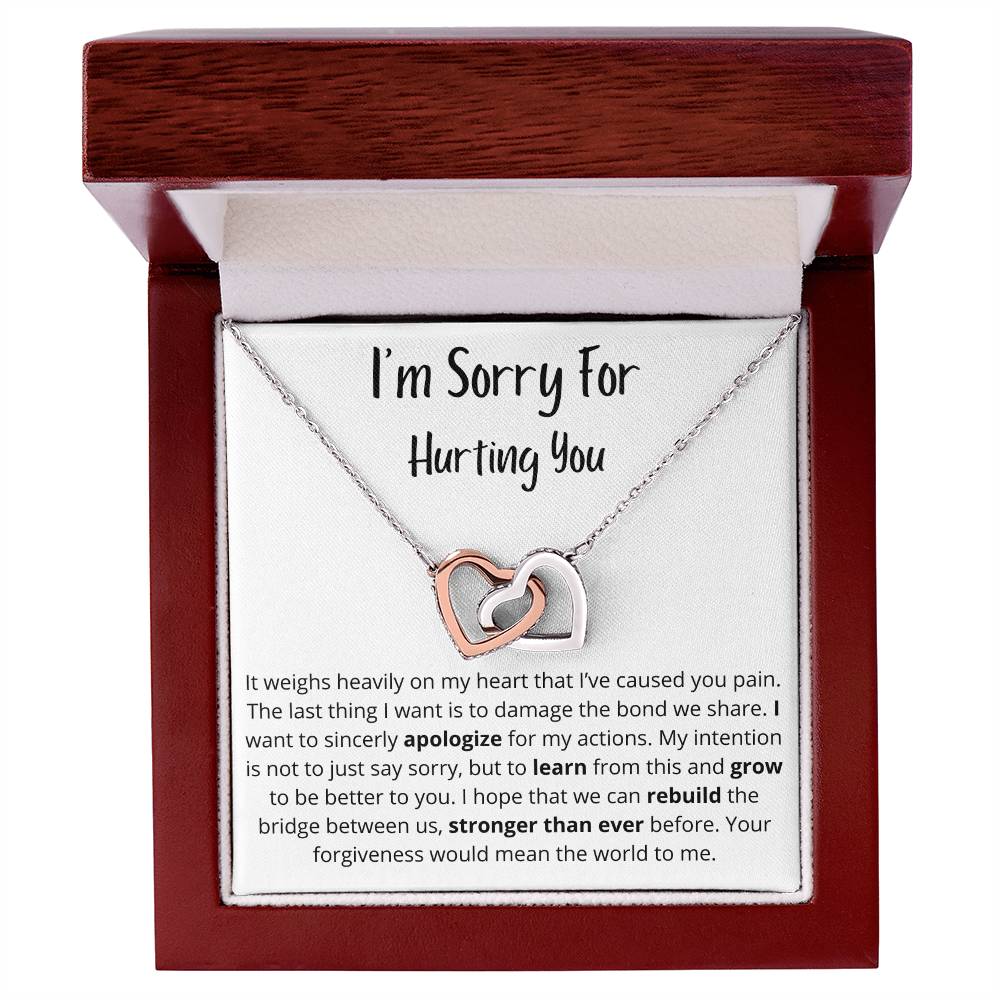 It Weighs Heavily On My Heart | Interlocking Hearts Necklace