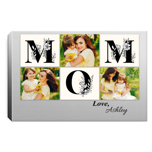 Personalized Family Photo Canvas | Gift For Mom | Gift For Mother's Day | Birthday Gift For Mom
