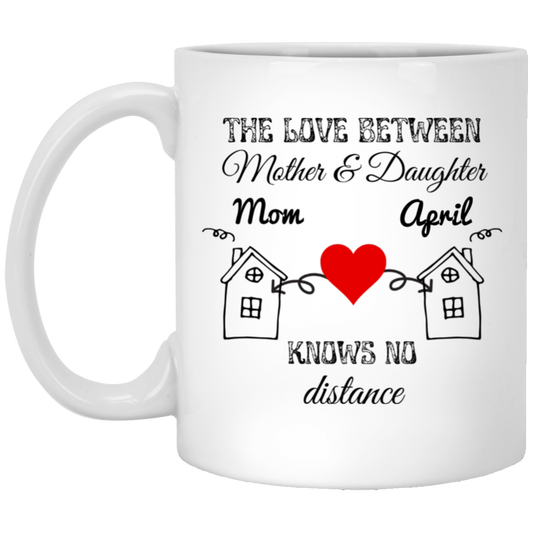The Love Between a Mother & Daughter Knows No Distance | Personalized Mug