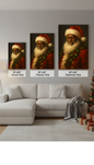 Joyful Black Santa Canvas Wall Art | Christmas Decor | Impeccable Gifts