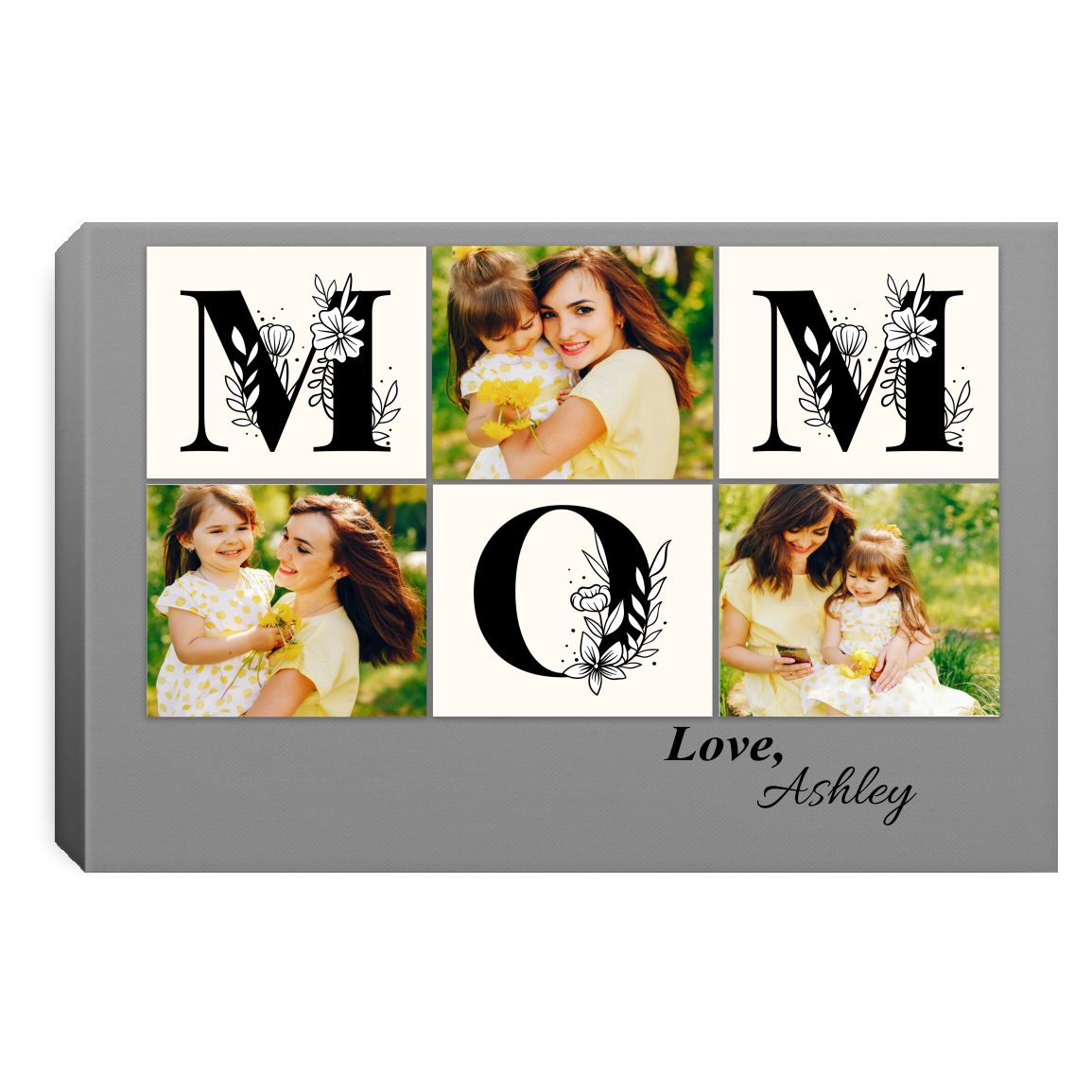 Personalized Family Photo Canvas | Gift For Mom | Gift For Mother's Day | Birthday Gift For Mom