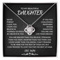 To My Daughter | The Love Knot Necklace Gift