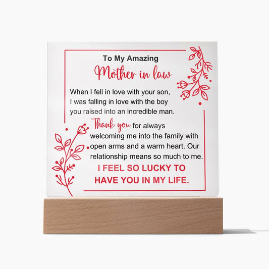 To My Amazing Mother In Law - When I Fell in Love
