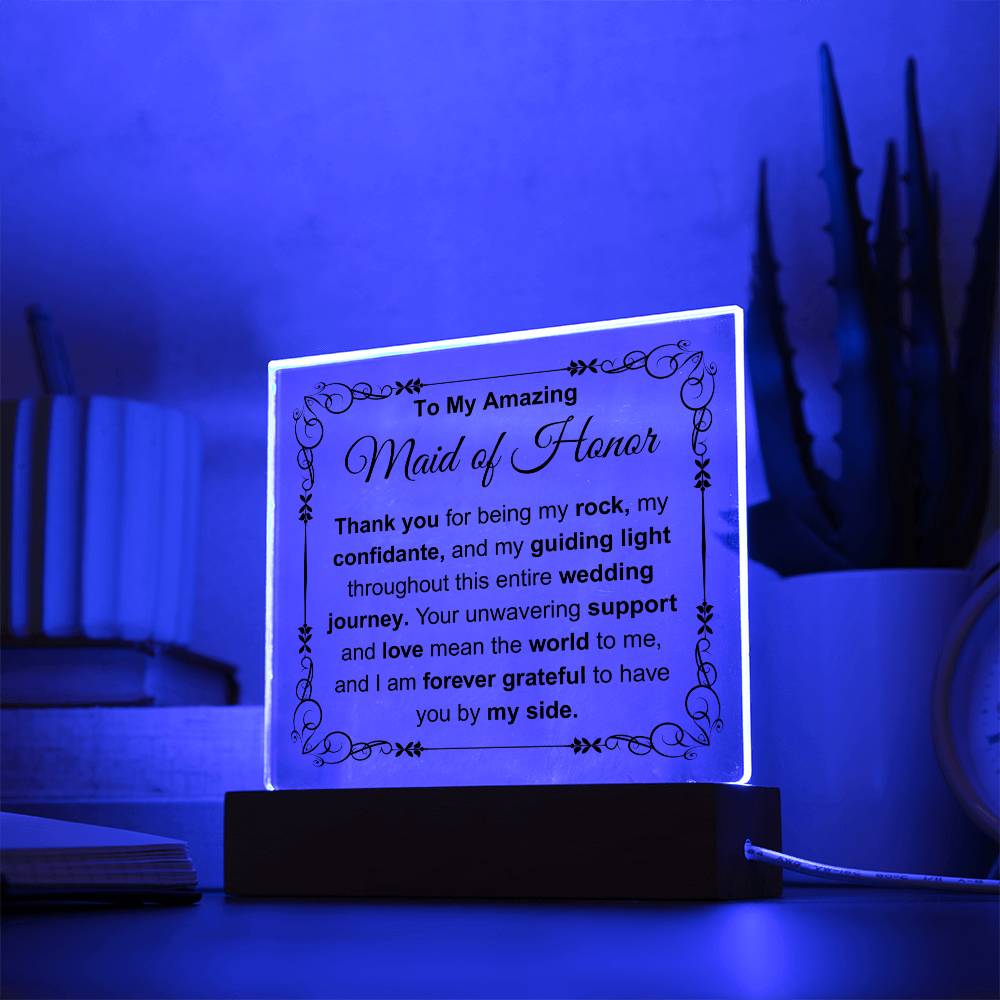 To My Amazing Maid of Honer | Thank You