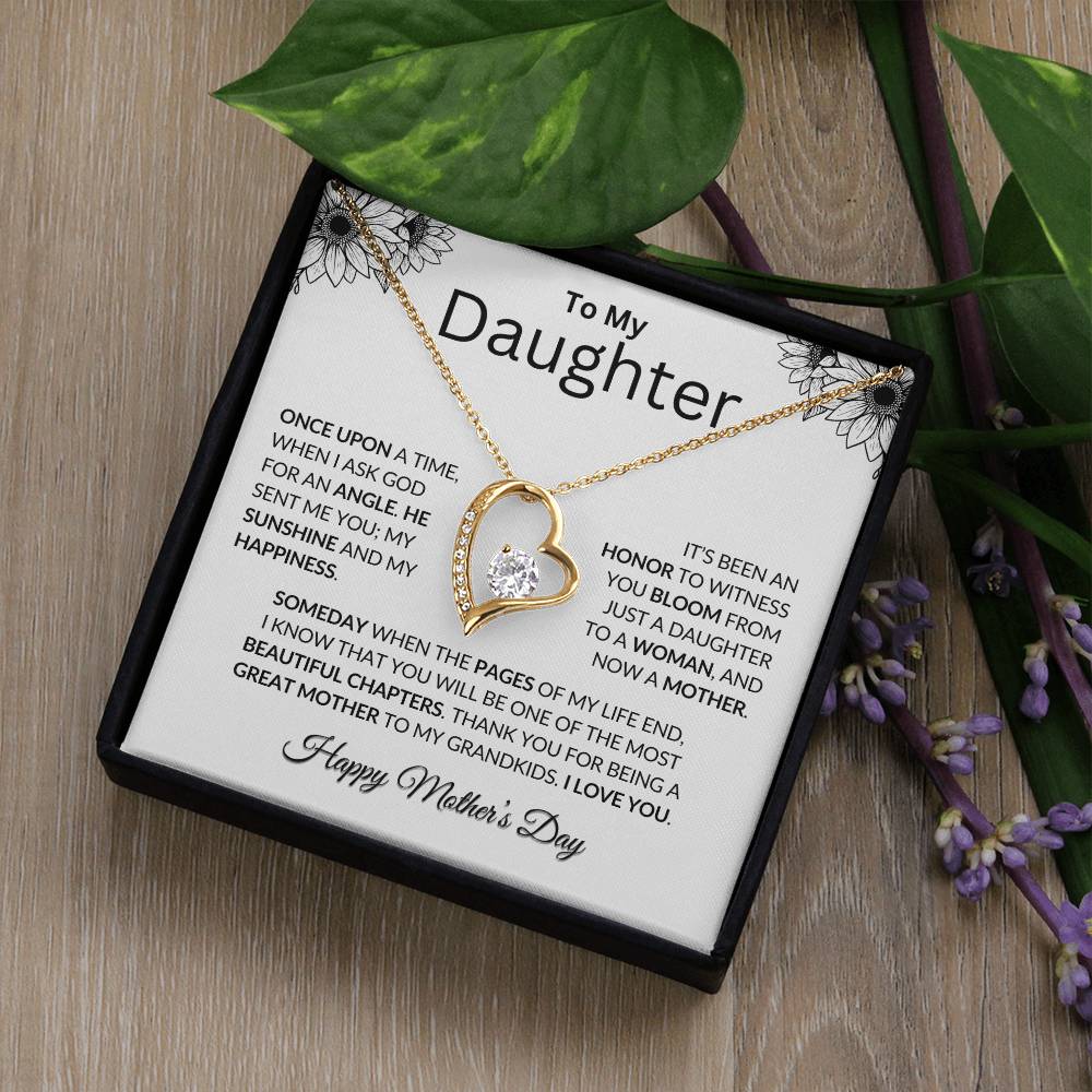 To My Daughter | Great Mother to My GrandKids | Happy Mother's Day | Forever Love Necklace