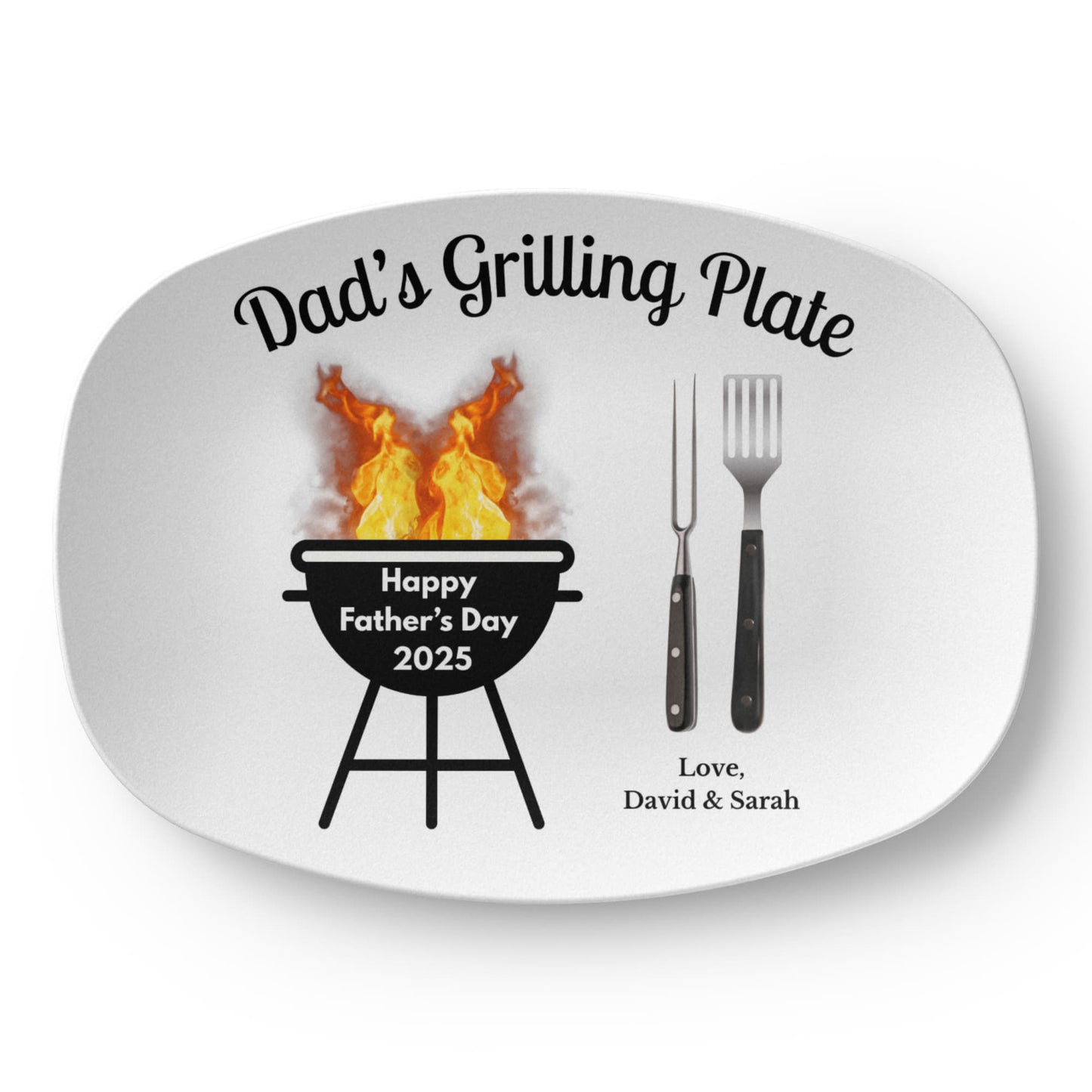 Dad's Grilling Plate – Personalized Father's Day Gift (2025 Edition)