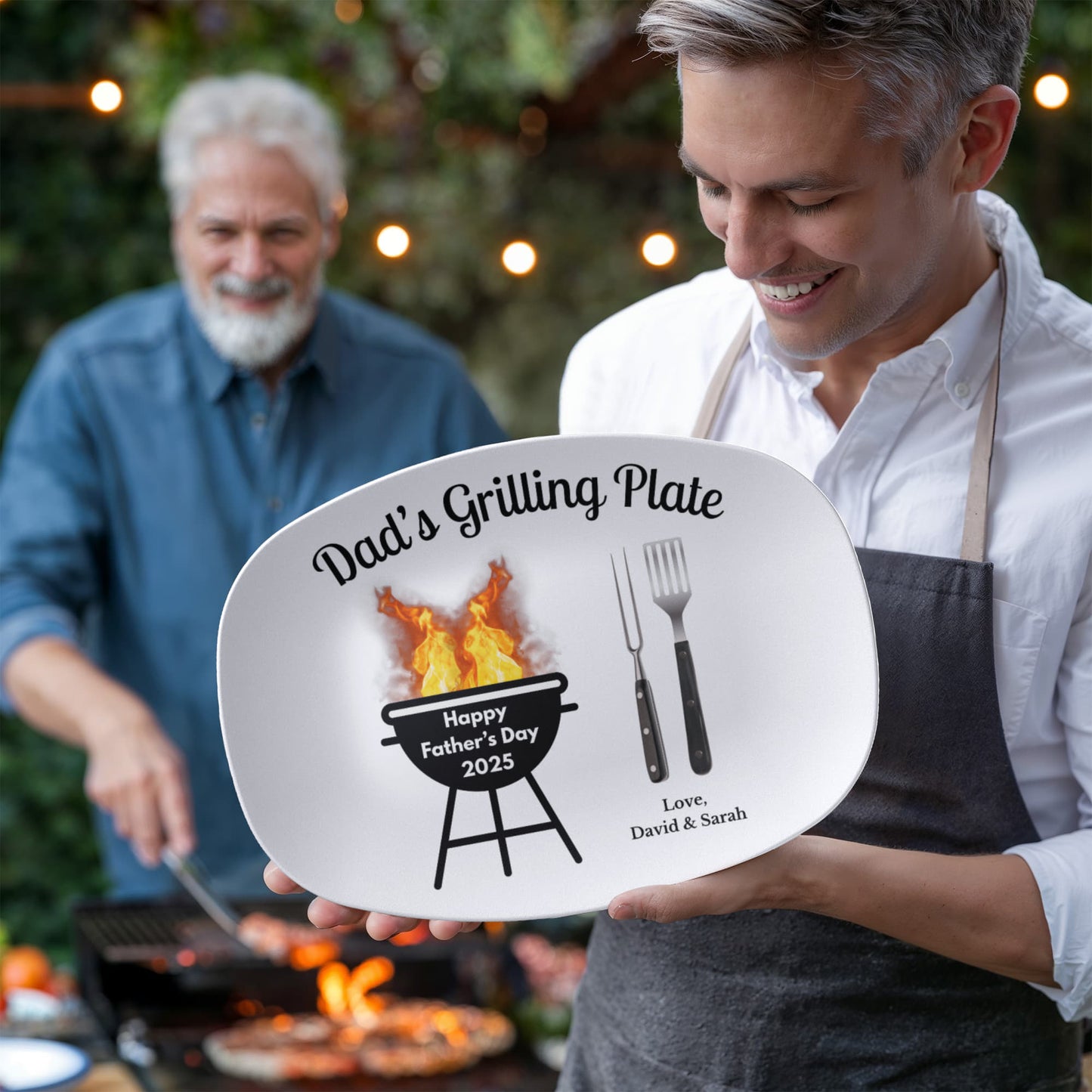 Dad's Grilling Plate – Personalized Father's Day Gift (2025 Edition)