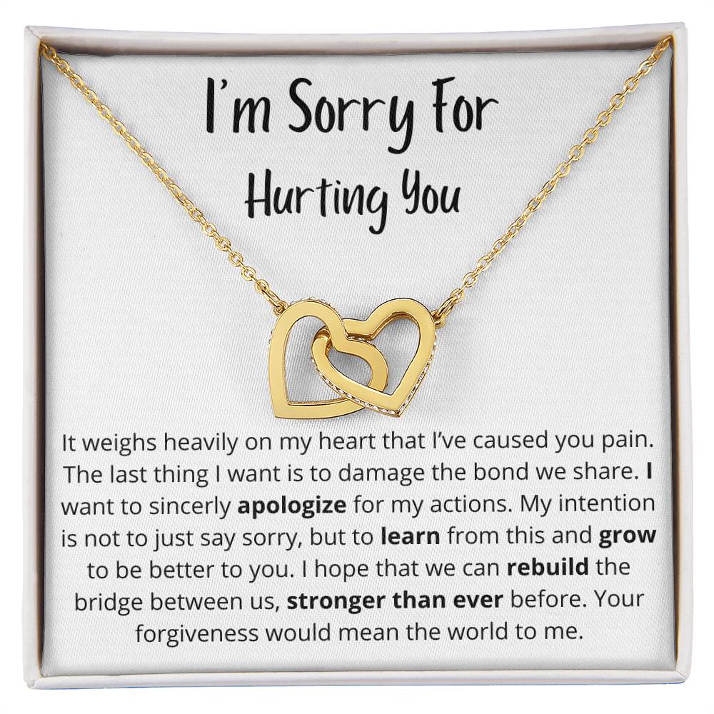 It Weighs Heavily On My Heart | Interlocking Hearts Necklace