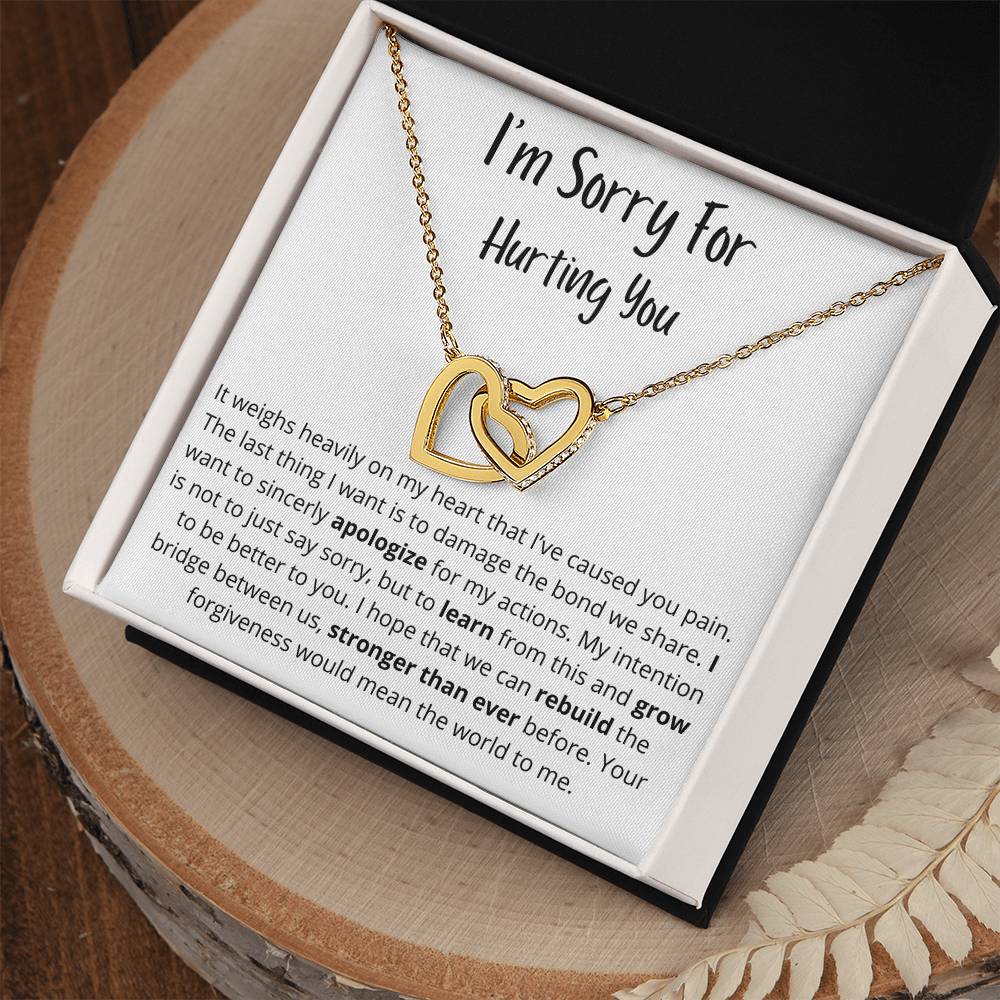 It Weighs Heavily On My Heart | Interlocking Hearts Necklace