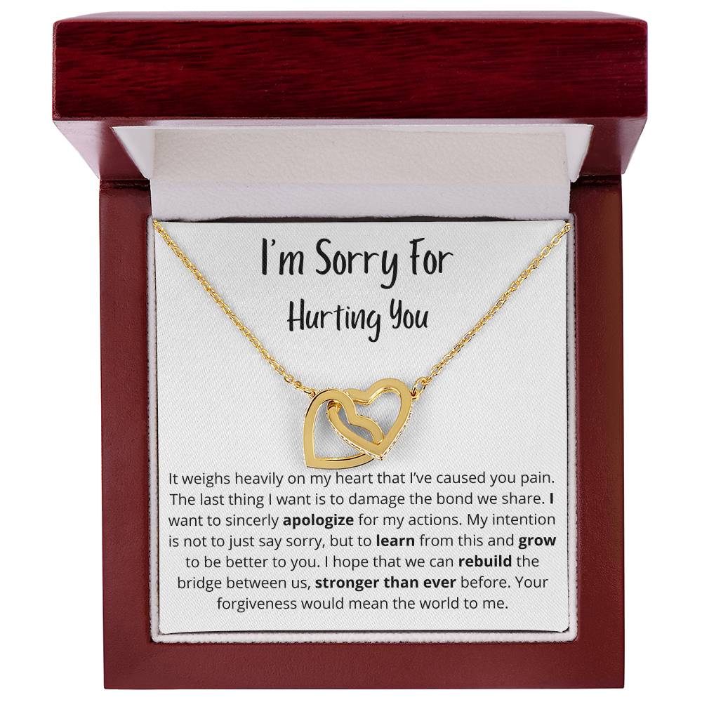 It Weighs Heavily On My Heart | Interlocking Hearts Necklace
